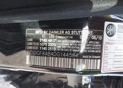 2013 Mercedes-Benz C 300 Luxury 4Matic/Sport 4Matic from USA, damaged, VIN WDDGF8AB4DG144584